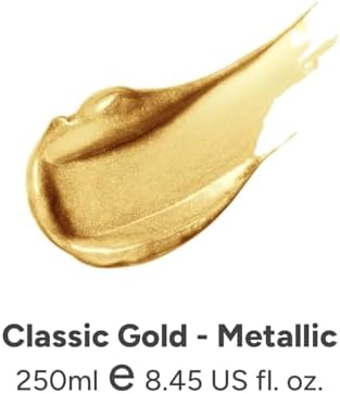 JusArt Acrylic Paint Metallic Gold Tubes(250ml, 8.45oz)