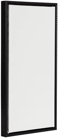 Kate and Laurel Sylvie Blank Framed Canvas Wall Art; 14x26.5 Black Beaded; Modern Empty Canvas for Paint-Your-Own Art; Ready to Paint Premium Canvas Already Framed