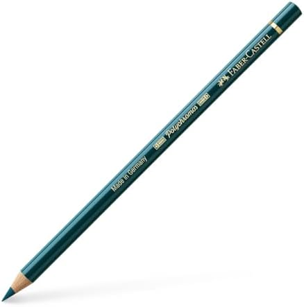 Faber-Castell Polychromos Artists' Single Pencil - Colour 158 Deep Cobalt Green