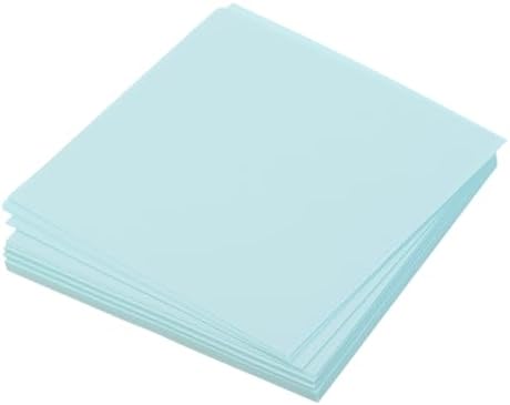 MECCANIXITY 50 Sheet Origami Paper Double Sided Light Blue 2.5x2.5 Inch Square Sheet for Art Craft Project, Beginners, Gift Decoration