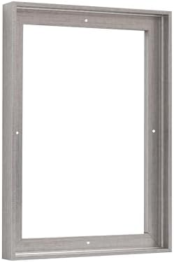 Pixy Canvas Floater Frame 30x60 for 3/4 (0.75) inch Deep Canvas Paintings/Canvas Prints/Wood Canvas Panels/Wall Art/Wall Decor/Home Decor/Artwork (Antique Silver, 30 x 60 inch, Portrait)