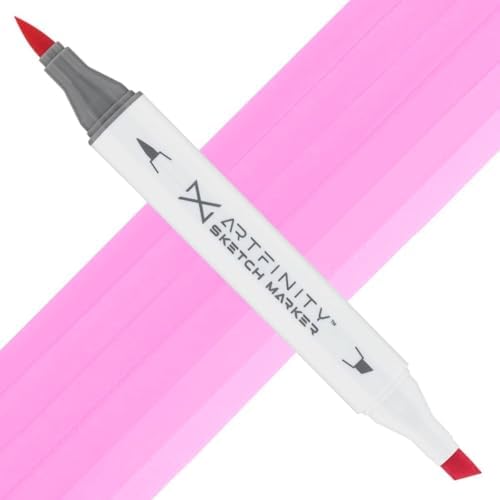 Artfinity Sketch Markers - Shock Pink RV2-2, Vibrant, Professional, Dye-Based Alcohol Markers for Artists, Drawing, Travel, & More