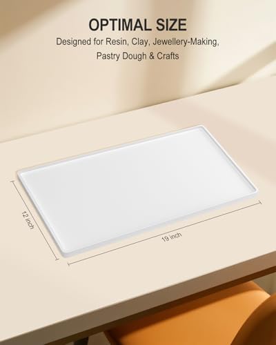 Silicone Art Mat for Crafts, 12" x 19" Waterproof Non-Slip Painting Mat
