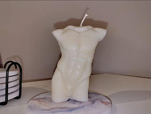 Silicone Human Body Mold, Resin Candles Molds, Homemade 3D Mould for Making DIY Soap,Candle, Chocolate, Plaster, Art Craf (Man)