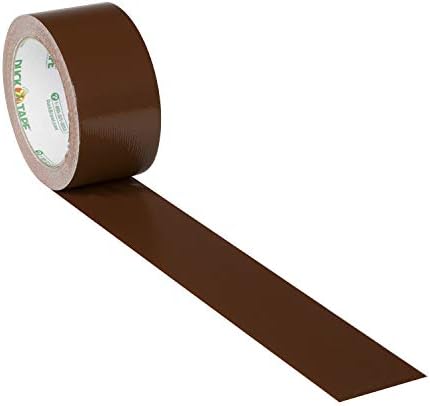 Duck Brand 1304965 Color Duct Tape, Single Roll, Brown, 60 Foot