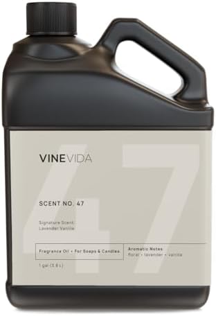VINEVIDA [128oz] Lavender Vanilla Fragrance Oil for Candle Making and Soap Making - Premium Candle Scents for Soy Candles
