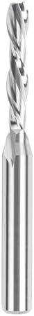 SpeTool 3/16" Cutting Diameter Downcut Spiral Router Bit 1/4" Shank Carbide End Mill CNC Wood Router Bits for Slotting Trimming