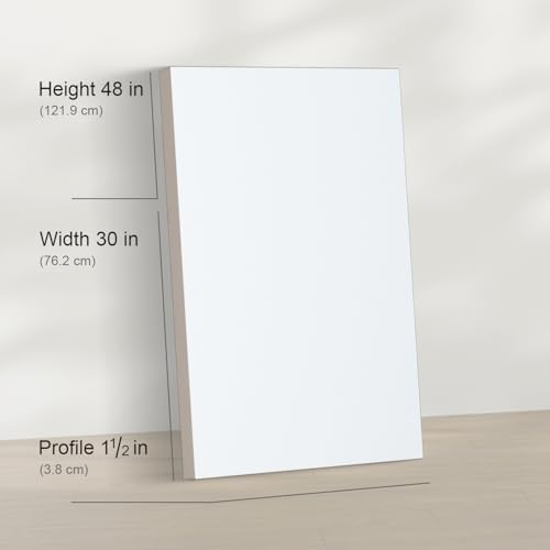 PHOENIX 30x48 Inch 2 Pack Gallery Canvas - 1.5 in Thick Extra Large Canvases for Painting - Deep Edge 100% Cotton 11 Oz. Gesso Primed White Blank Professional Canvas Oil & Acrylic Paints