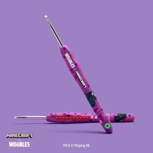 The Woobles Minecraft Crochet Kit – Beginner Crochet Kit for Adults & Kids, Easy Knitting Kit with Woobles Yarn, DIY Crafts, Crochet Animals, Minecrafts, Gift for Gamers & Crafters (Ender Dragon)