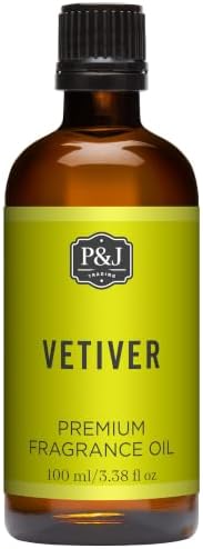 P&J Fragrance Oil - Vetiver 100ml - Candle Scents, Soap Making, Diffuser Oil, Fresh Scents