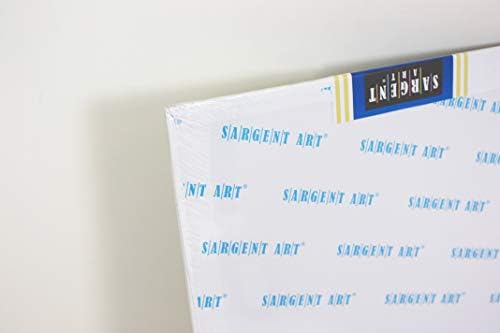 Sargent Art 11 x 14 inch Non Stretched Canvas Panel, Blank White Canvases, Double Acrylic Titanium Priming, Perfect for Acrylic, Oil, and Art Projects, Acrylic Pouring & Wet Media