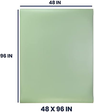 Pacific Arc Vinyl Board Cover. Self Healing and Stain Resistant Green/Ivory Sheet, 48 inches by 96 inches