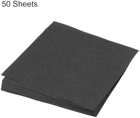 MECCANIXITY 50 Sheet Origami Paper Double Sided Black 5x5 Inch Square Sheet for Art Craft Project, Beginners, Gifts Decor