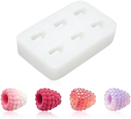 6 Cavity Raspberry Silicone Mold, Mini Raspberry Shaped Silicone Mould