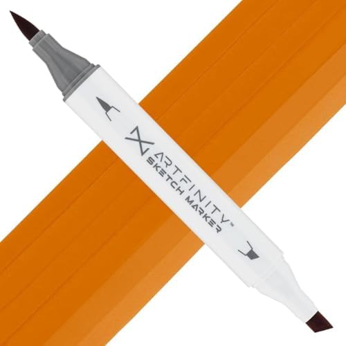 Artfinity Sketch Markers - Orangina YR4-4, Vibrant, Professional, Dye-Based Alcohol Markers for Artists, Drawing, Travel, & More