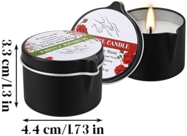 Massage Oil Candles for Couples – 12 Scents Romantic Low Temperature Massage Candles Gift Set, Body Oil Candle for Date Night, Spa & Skin Care, Anniversary Valentine's Day Gifts