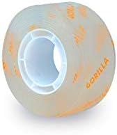 Gorilla Tough & Clear; Double Sided Mounting Tape; Weatherproof; 1" x 60"; Clear; (Pack of 5)