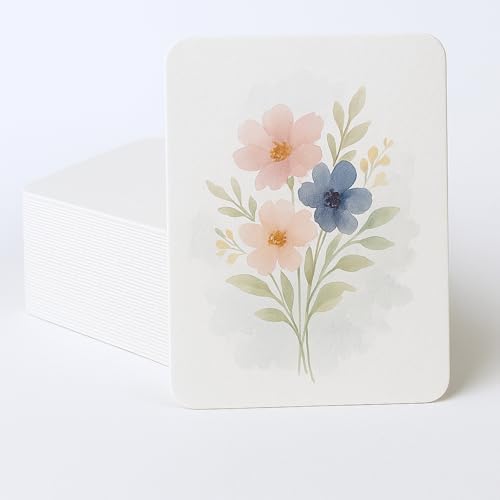 Moriquill 100 Watercolor Paper Cards, 5 x 7 in, 300gsm Cold Press