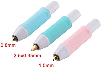 3 Size Tips Heat Foil Pens & 1pcs Heat Activated Foil Roll Sets for Card Making Scrapbooking Tools All in One Kits Drawing Pen USB Powered DC5V Foil Quill Starter Kits for Scrapbooking Crafting Tool