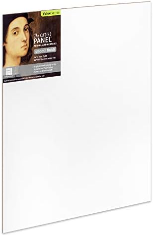 Ampersand Artist Panel Primed Smooth Surface for Painting and Mixed-Media, 1/8 Inch Depth, 16X20 Inch (APS1620)