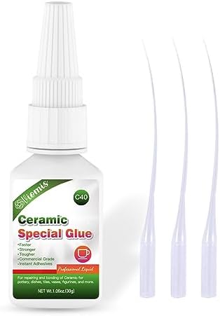 30g Ceramic Glue, Instant Ceramic Super Glue for Porcelain &Pottery