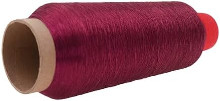 Mandala Crafts Metallic Maroon Embroidery Floss for Sewing, 3281 Yard Spool