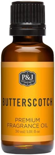 P&J Fragrance Oil Butterscotch 30ml - Candle Scents, Soap Making, Diffuser Oil, Fresh Scents