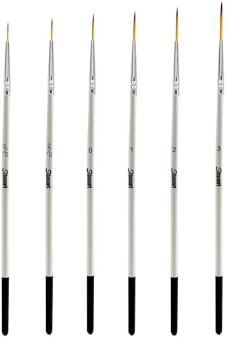 Sdanart Script Liner Paintbrush 6 PCS Highly Flexible Liner Brush