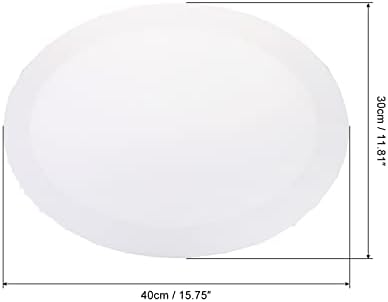 PATIKIL Paint Canvases Panel for Painting, 2 Pack 12x16 Inch Oval Wood Frame Stretched Blank Art Board Panels for Acrylic, Oil, Tempera Painting, White