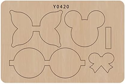 Elegant Bowknot Cutting Dies for DIY Crafts - Wood Board and Alloy Steel Blade Beautiful Bowknot Making Template (Y0420 Wood)