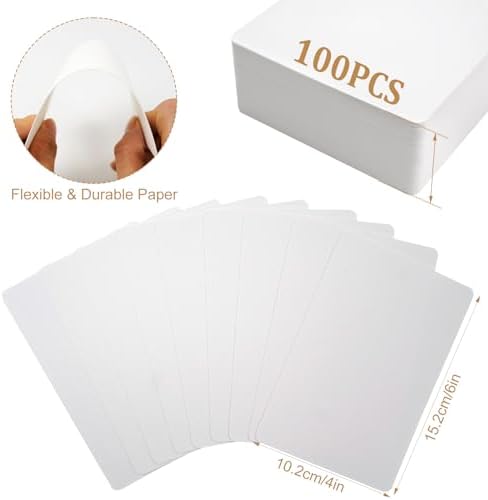 Moriquill 100 Watercolor Paper Cards, 4 x 6 in, 300gsm
