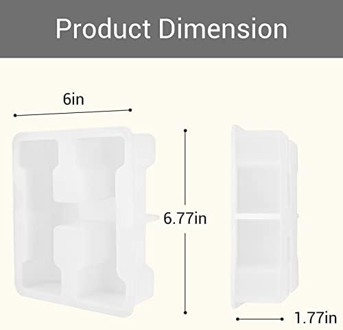 Gartful 7 Inch Large Letter Molds for Resin, 3D H Capital Alphabet Epoxy Resin Mold, A to Z Thick Resin Letter Molds for Making Letters, Word Sign Art, DIY Crafts, Making Cake, Party Home Decor