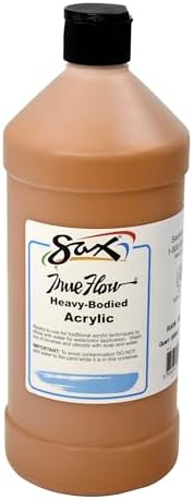 Sax Heavy Body Acrylic Paint for School and Arts and Crafts Use, Raw Sienna, 1 Quart