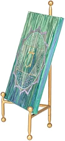 Red Co. Decorative Tripod Plate Stand and Art Holder Easel in Gold Finish - 14" h