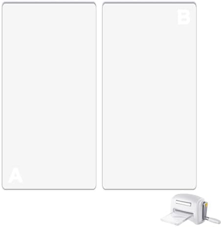 1 Pair Cutting Plate for Mini Die Cutting Machine, 6.26 x 3 x 0.1 inch Clear Polycarbonate Plastic Cutting Plates, Die Cuts Machine Cutting Pads for Embossing Scrapbooking Crafting & Card Making