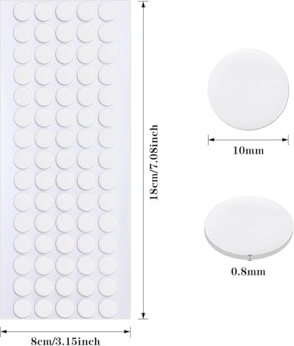 JANYUN 140 Pcs Sticky Dots,10 mm Round Putty Clear Tape for Crafts