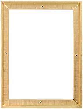 Pixy Canvas Floater Frame 8x24 for 3/4 (0.75) inch Deep Canvas Paintings/Canvas Prints/Wood Canvas Panels/Wall Art/Wall Decor/Home Decor/Artwork (Brass Gold, 8 x 24 inch, Portrait)