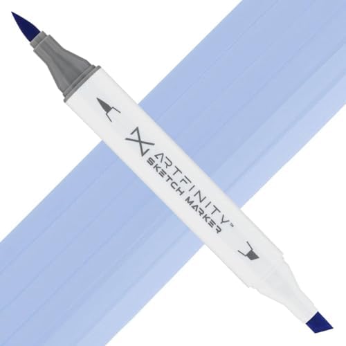 Artfinity Sketch Markers - Slate Blue B5-4, Vibrant, Professional, Dye-Based Alcohol Markers for Artists, Drawing, Travel, & More