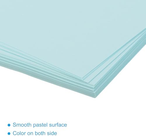 MECCANIXITY 50 Sheet Origami Paper Double Sided Light Blue 2.5x2.5 Inch Square Sheet for Art Craft Project, Beginners, Gift Decoration