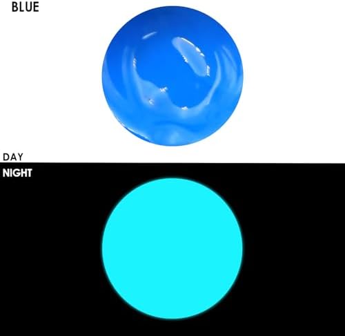 Artecho Fluorescent Blue Acrylic Paint 120ml /4.05oz Tube | Semi Glossy Finish, High Pigment Rich Color Craft Paint for Canvas, Fabric, Non-Toxic