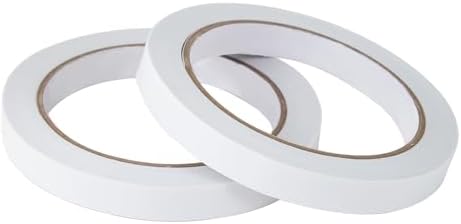 1/4" 4 Rolls Double Sided Adhesive Sticky Tape for Arts, DIY, Card Making, Crafts, Photography, Scrapbooking, Gift Wrapping, Office School Stationery Supplies, Home Supplies (Width: 6mm)