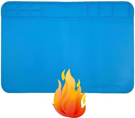 WWZMDiB Heat Resistant 932°F Silicone Soldering Work Mat（S-130【11.8 x 7.9” / 30 x 20cm】）