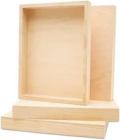 Painting Panels 9 x 12 x 1-1/2-inch, Blank Wooden Signs for Crafts, Wood Cradled Panels for Home Decor, by Woodpeckers