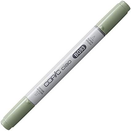 Copic Markers BG93 Ciao with Replaceable Nib, Green Gray