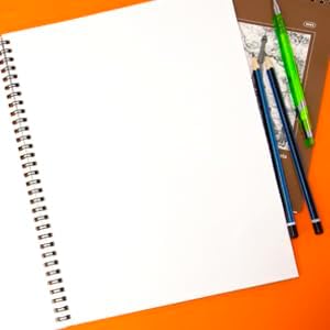 BAZIC Sketch Book 30 Ct. 8.5" X 11", Spiral Side Bound Sketchbook Drawing Pads, Sketching Paper Coloring Book for Artist Kids School, 1-Pack | 30-sheet spiral sketch book, Smooth drawing paper for sketching, Shading, For school and craft projects