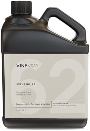 VINEVIDA Pineapple Slices Fragrance Oil - 128oz Natural USA Scents for Candle and Soap Making