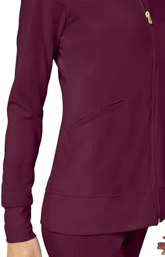 Cherokee iFlex Scrub Jacket for Women 2 Pocket Zip Front