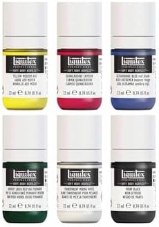 Liquitex Soft Body Acrylic Paint, 6 x 22ml (0.74-oz), Mixing Set