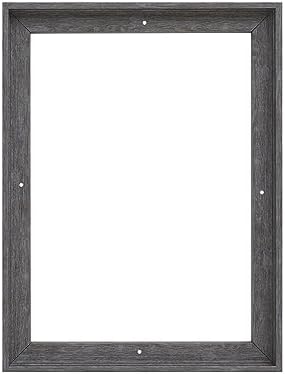 Pixy Canvas Floater Frame 5x6 for 3/4 (0.75) inch Deep Canvas Paintings/Canvas Prints/Wood Canvas Panels/Wall Art/Wall Decor/Home Decor/Artwork (Rustic Gray, 5 x 6 inch, Portrait)