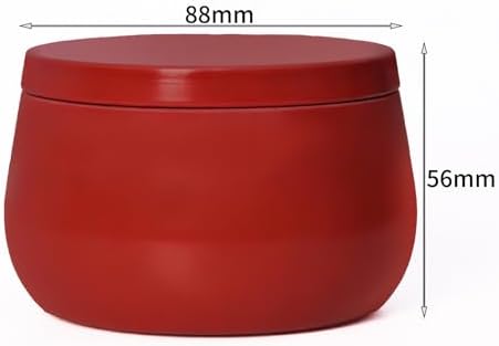 HOMAMAMOON 8oz Candle Tins | 24-Pack Premium Full Red 8 OZ Metal Candle Jars with Lids for Making Candles, Bulk Empty Candle Containers for Home DIY and Small Business